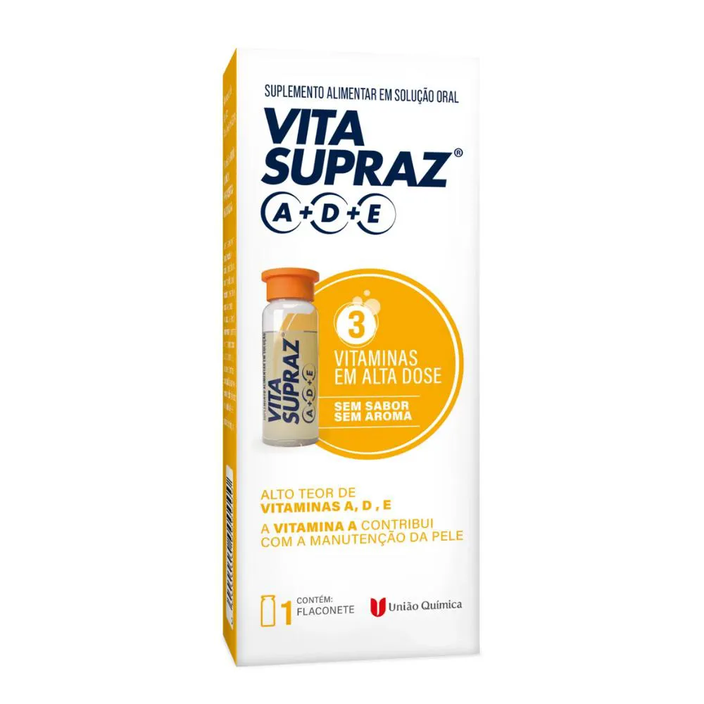 Suplemento sem Sabor Vitasupraz Caixa Flaconete 3ml