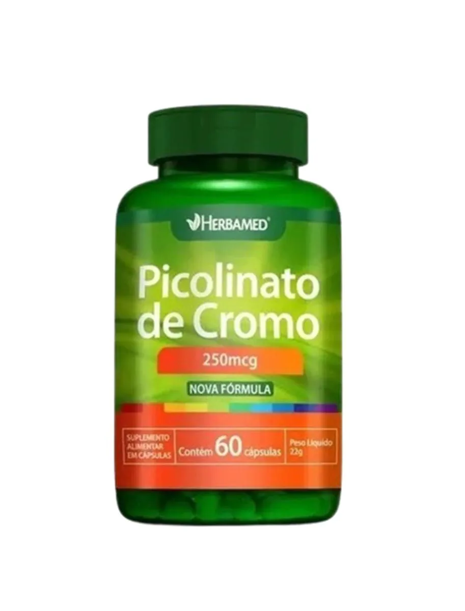 Picolinato de Cromo 250mcg C/60 cápsulas - Herbamed