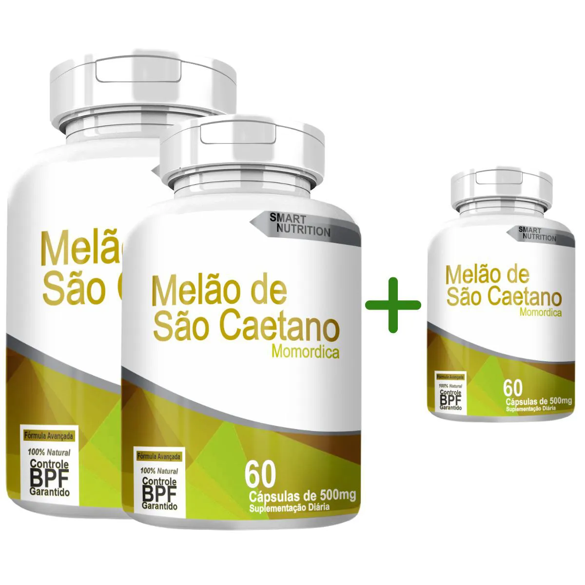 Melão de São Caetano 60 cápsulas Compre 2 Leve 3 com Total de 180 cápsulas