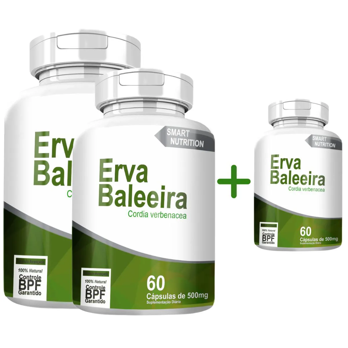 Erva Baleeira Compre 2 Leve 3 com Total de 180 cápsulas