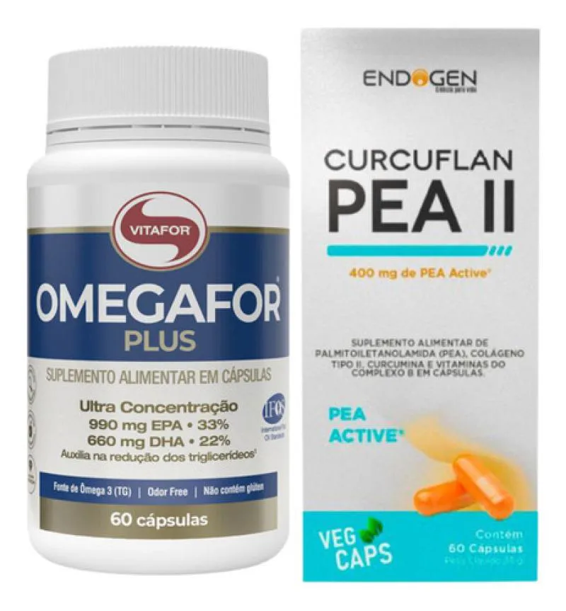 Omegafor Plus 60 cápsulas + Curcuflan Pea I I 60 cápsulas Endogen