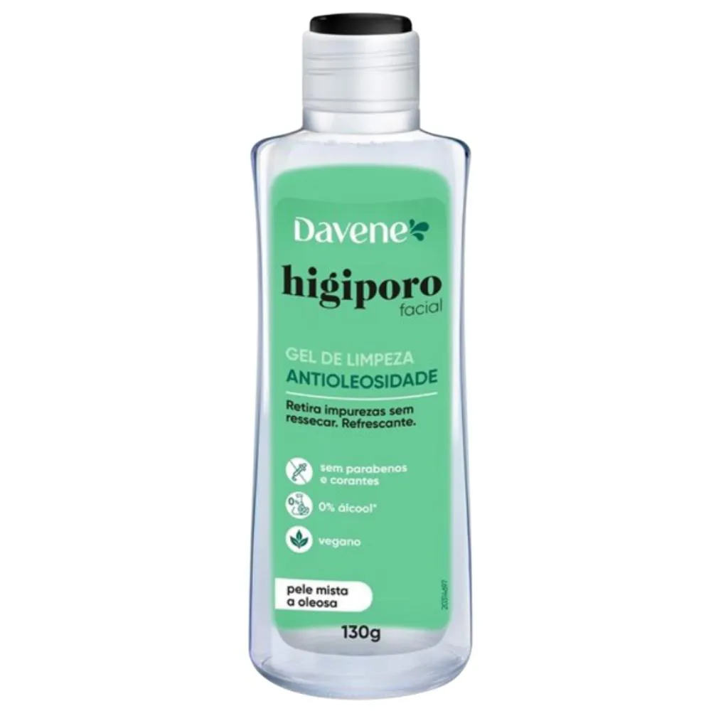 Sabonete Gel Antioleosidade Pele Mista A Oleosa 130g Davene