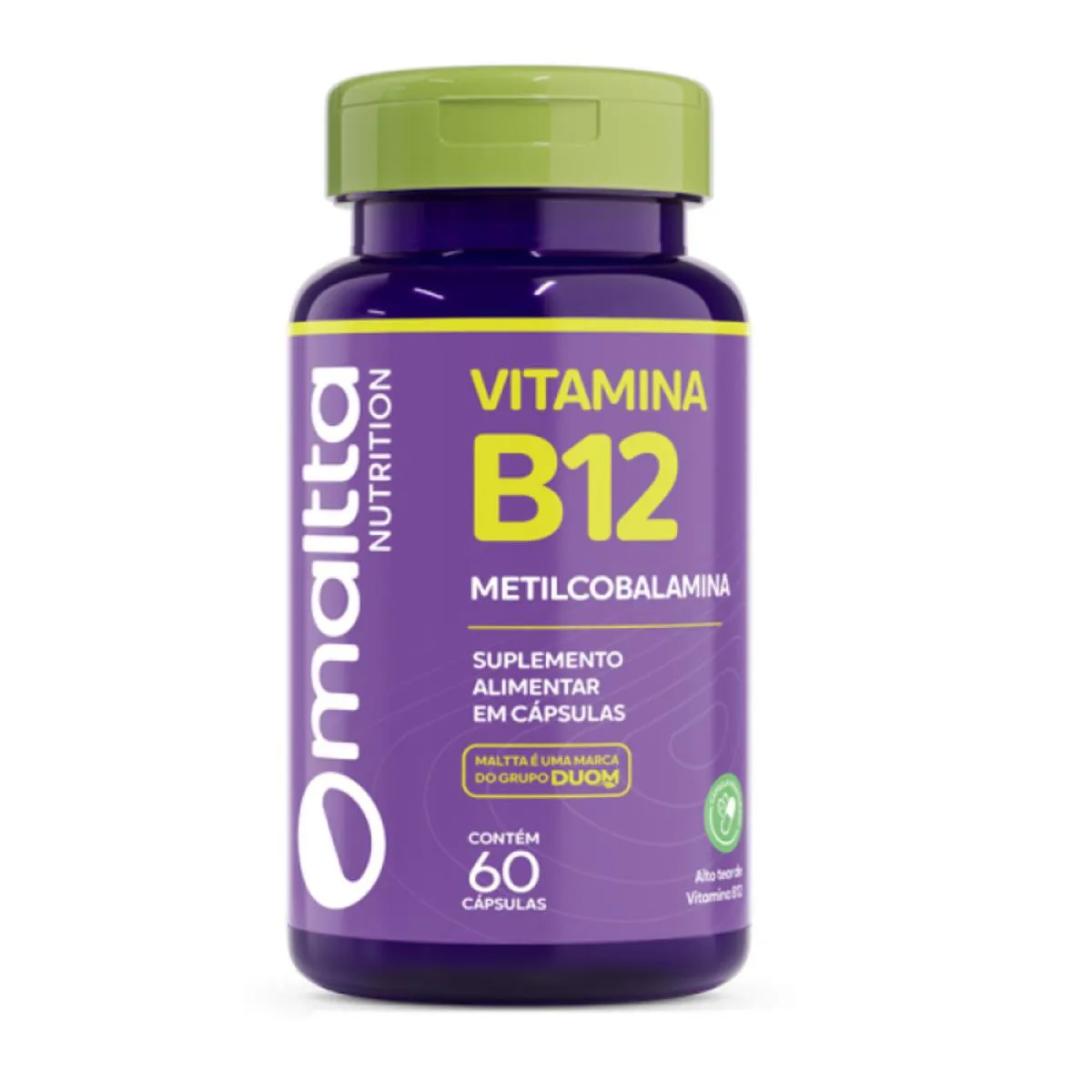 Vitamina B12 Metilcobalamina 60 cápsulas – Maltta Nutrition