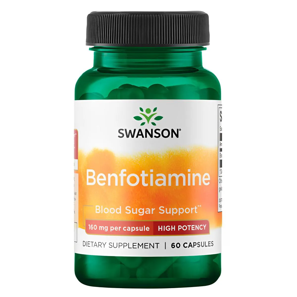 Benfotiamina 160mg Swanson 60 Cápsulas Importado