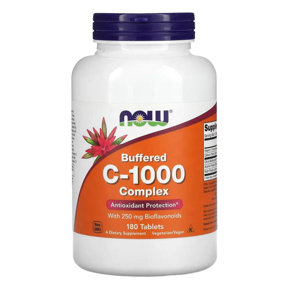 Complexo Vitamina C 1000mg Now Foods 180 Tabls Importado