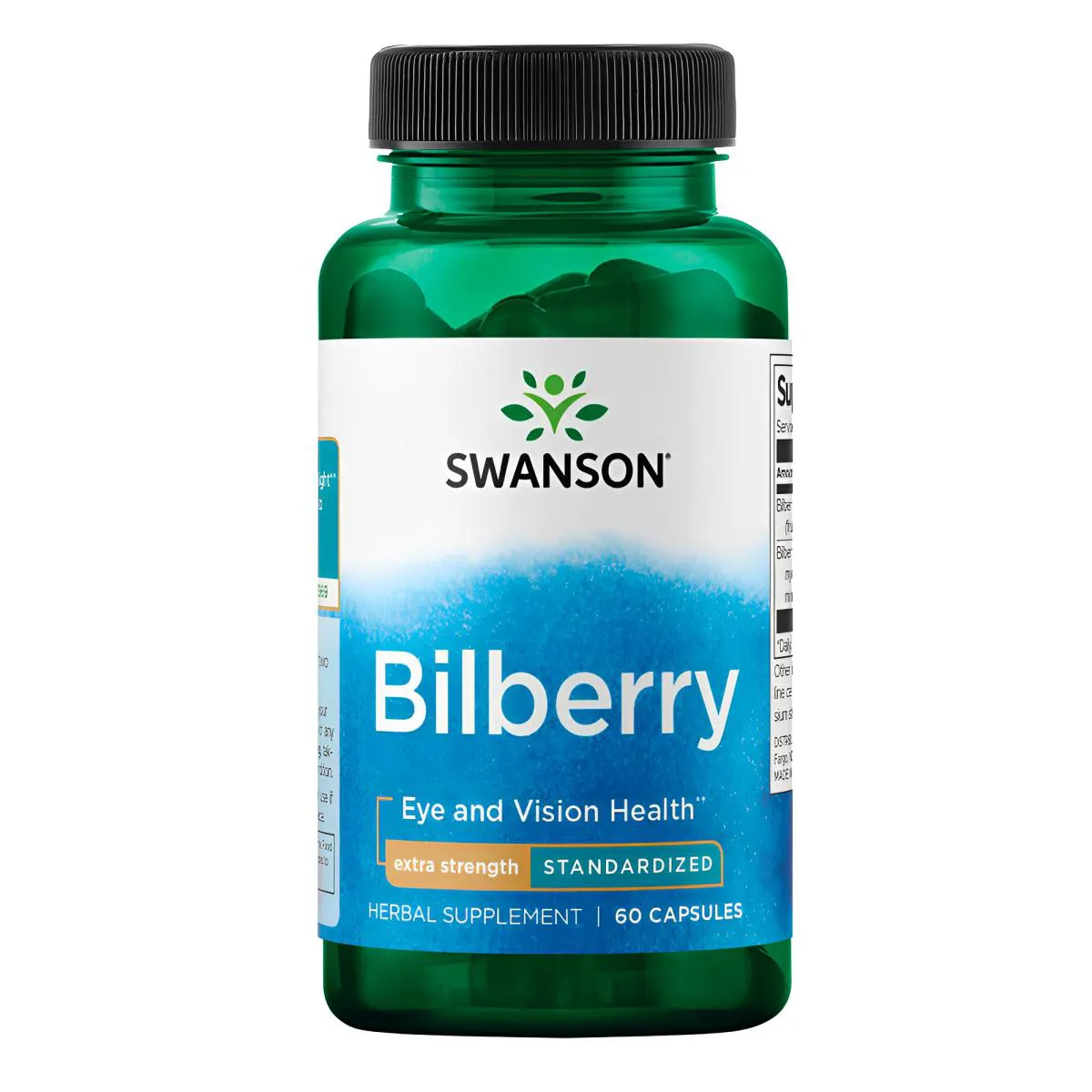 Extrato Mirtilo Bilberry Swanson 60 Cápsulas Importado