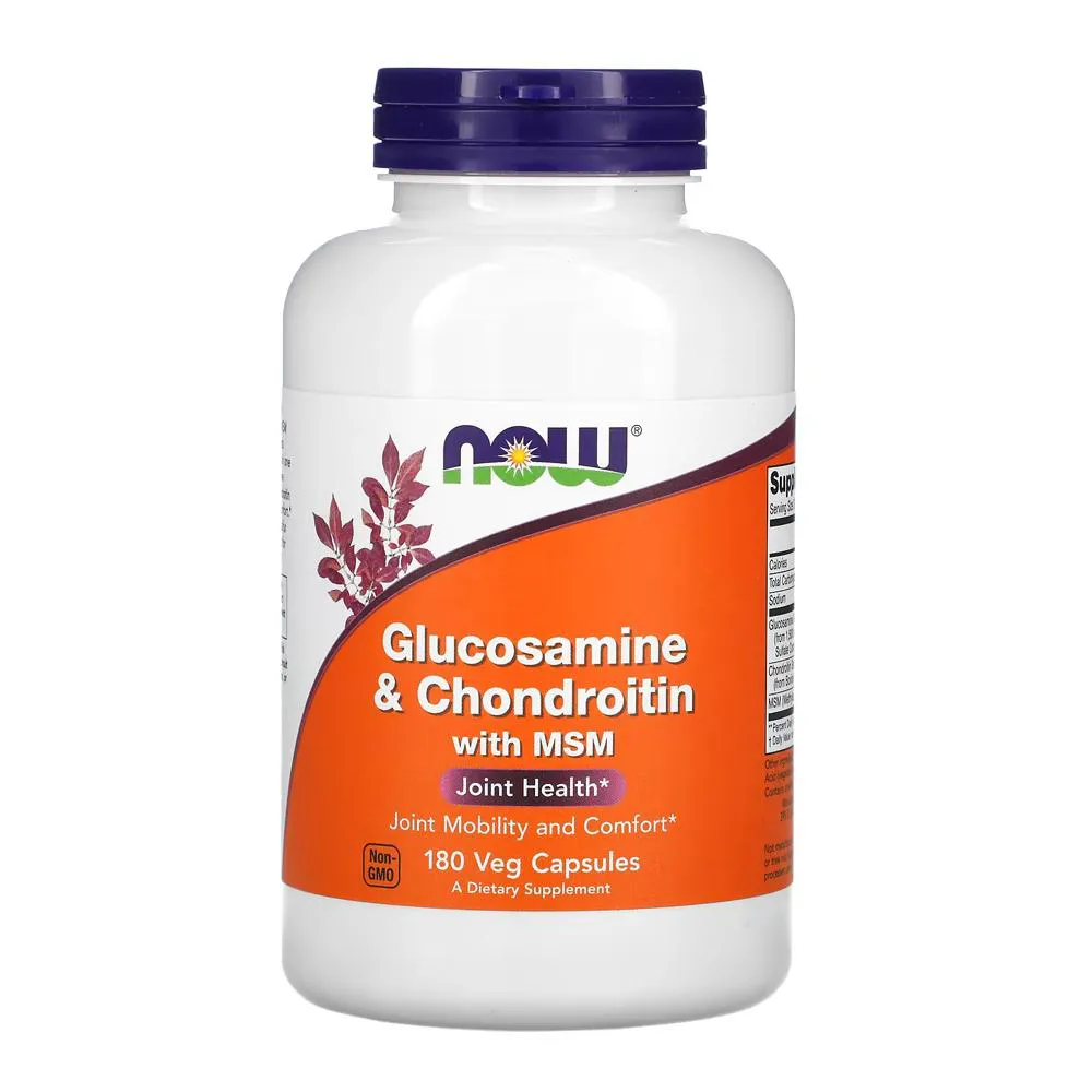 Glucosamina Condroitina e Msm Now Foods 180 Cáps Importado