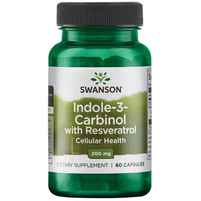 Indole-3 Carbinol+ Resveratrol Swanson 60 Caps Importado