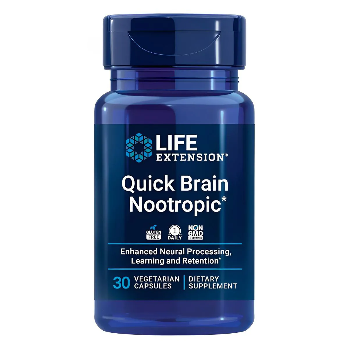 Nootrópico Quick Brain Life Extension 30 Caps Importado