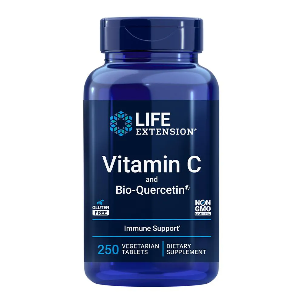 Vitamina C Bio-Quercetin Life Extension 250Tab Importado