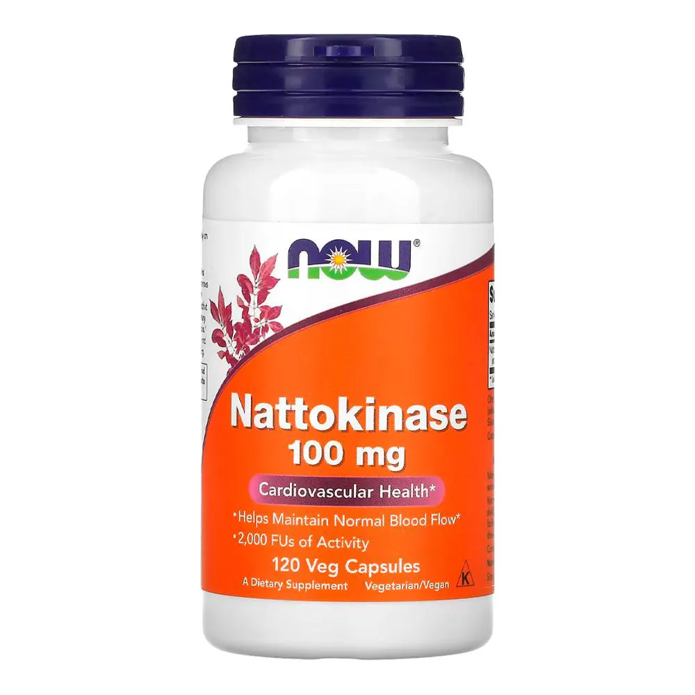 Nattokinase 100mg Now Foods 120 Cápsulas Importado