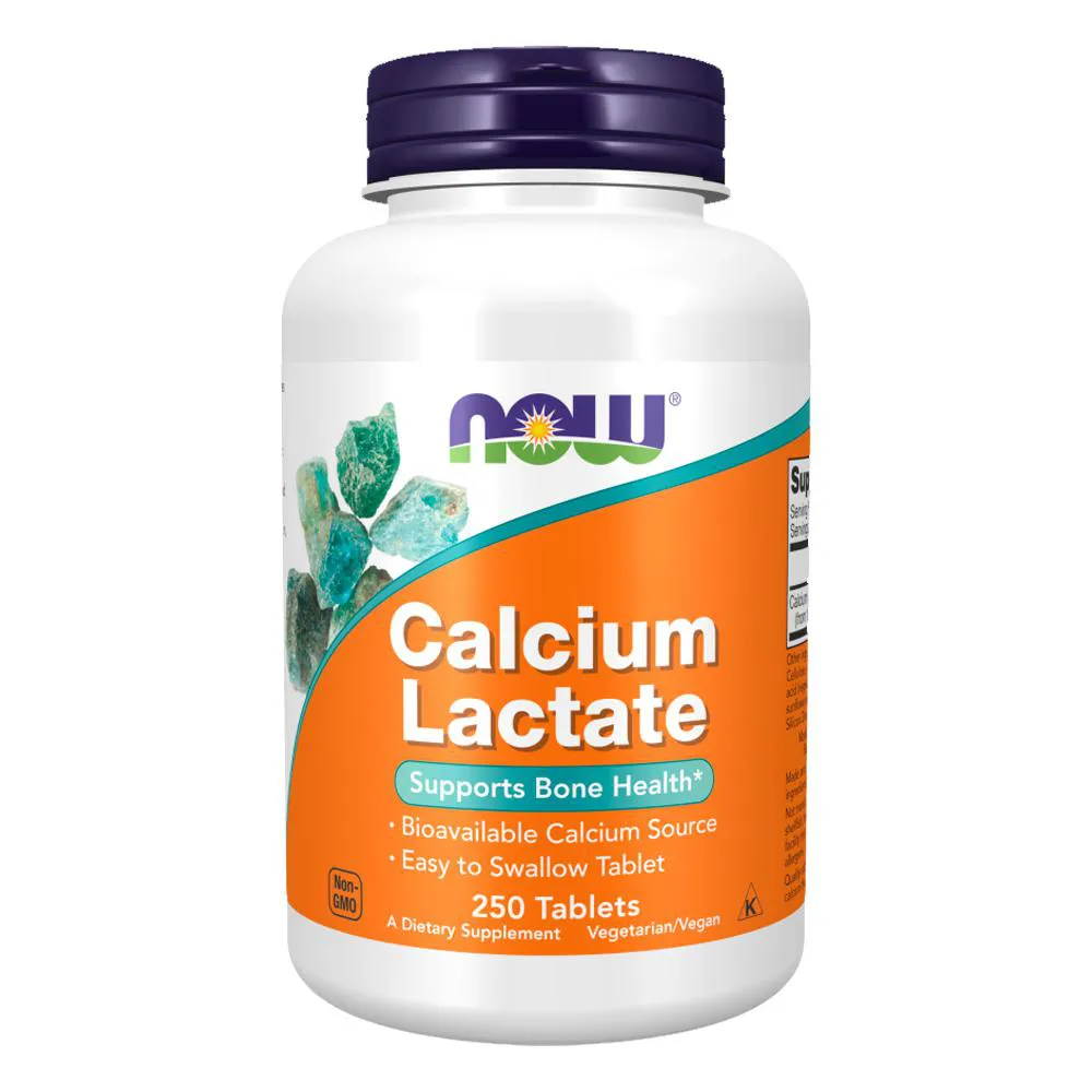 Cálcio Lactado Now Foods 250 Tablets Importado