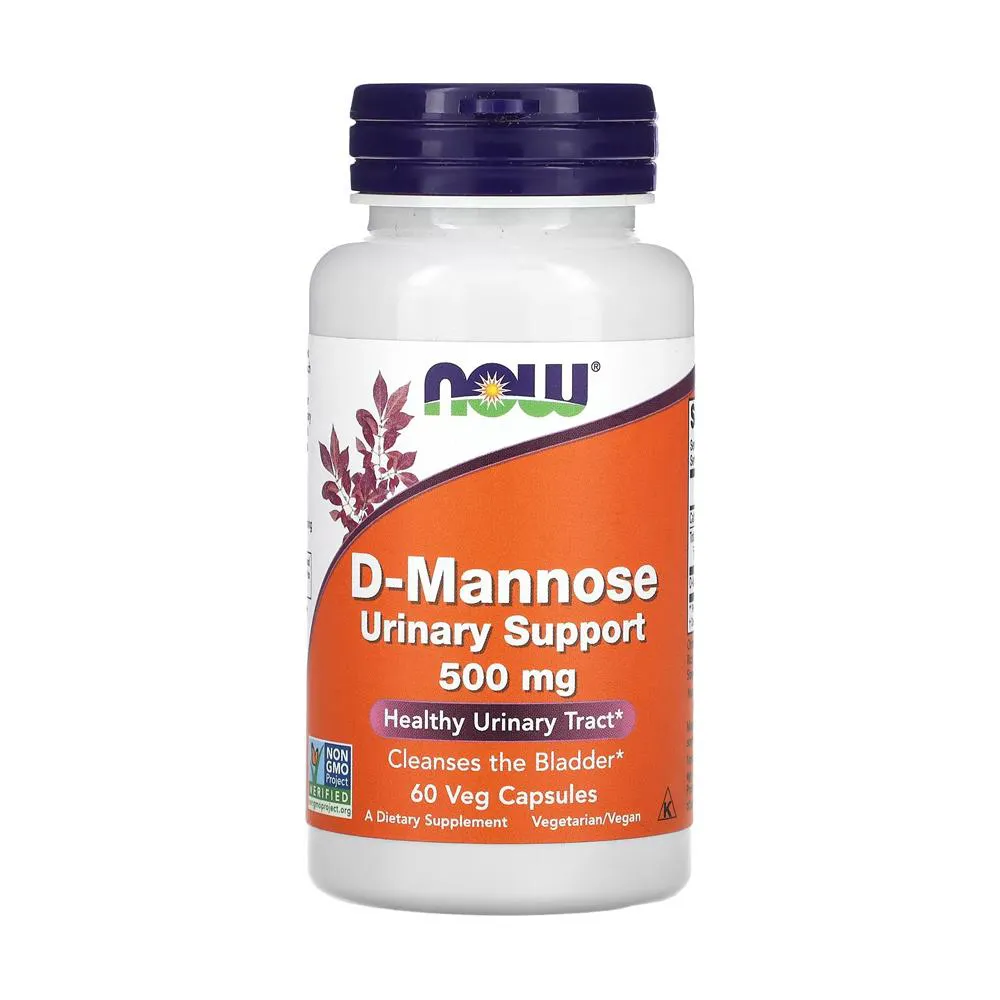 D-manose 500mg Now Foods 60 Cápsulas Importado