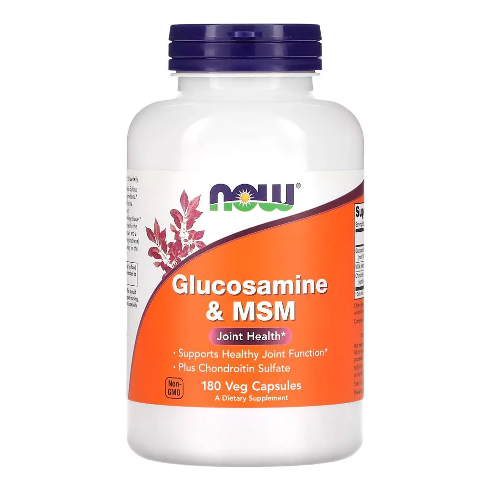 Glucosamina e Msm Now Foods 180Caps Importado