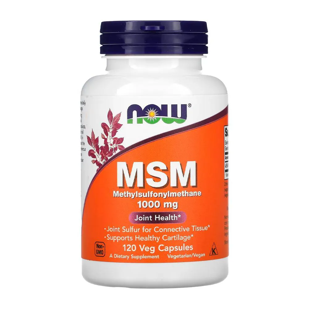 Msm 1000mg Now Foods 120 Caps Importado