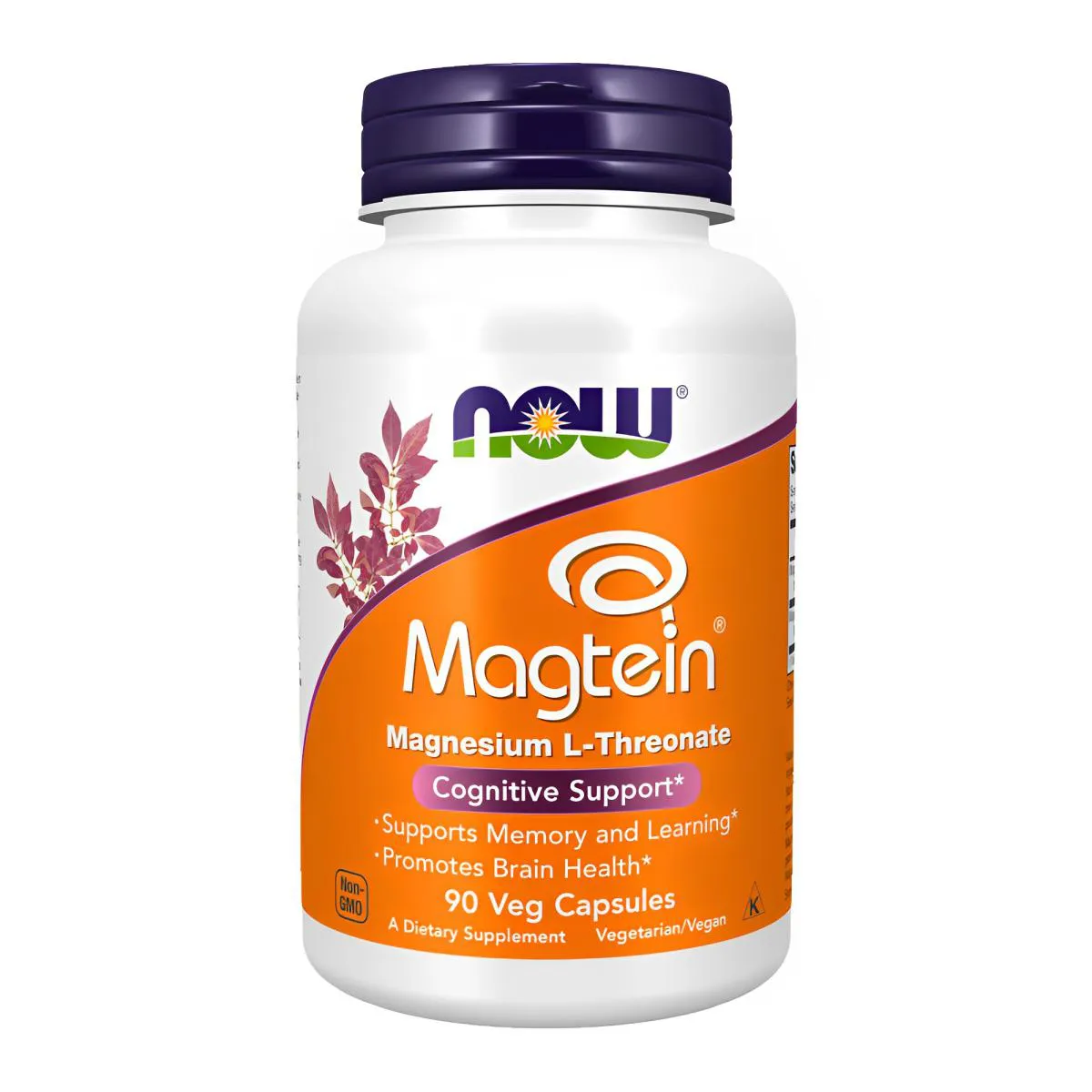 Magnésio L-Treonato Magtein Now Foods 90 Cáps Importado