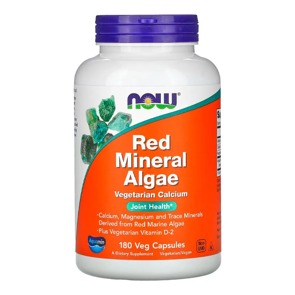 Minerais Algas Vermelhas Now Foods 180 Cáps Importado