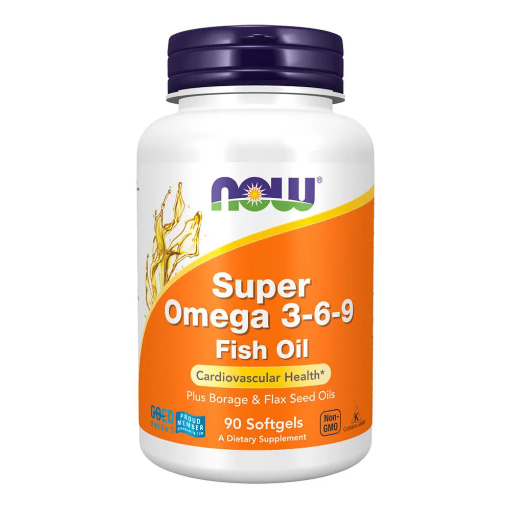 Super Ômega 3-6-9 Now Foods 90 Softgels Importado