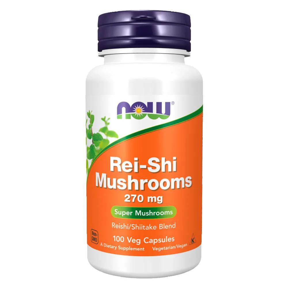 Cogumelo Rei-shi Mushrooms Now Foods 100 Caps Importado