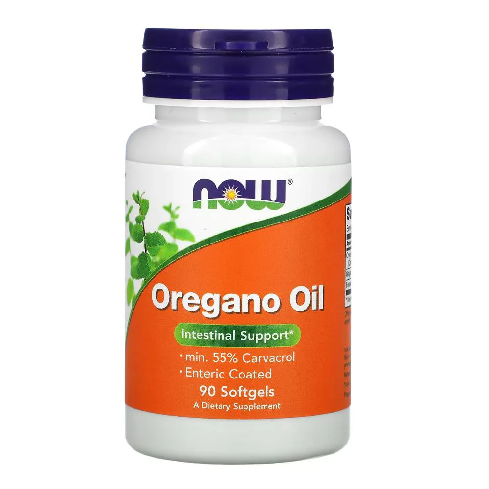 Óleo de Orégano Now Foods Revestido 90 Sofgels Importado