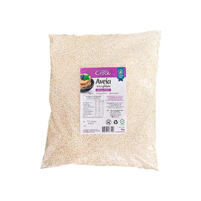 Aveia em Flocos Finos sem Glúten Leve Croc 1KG
