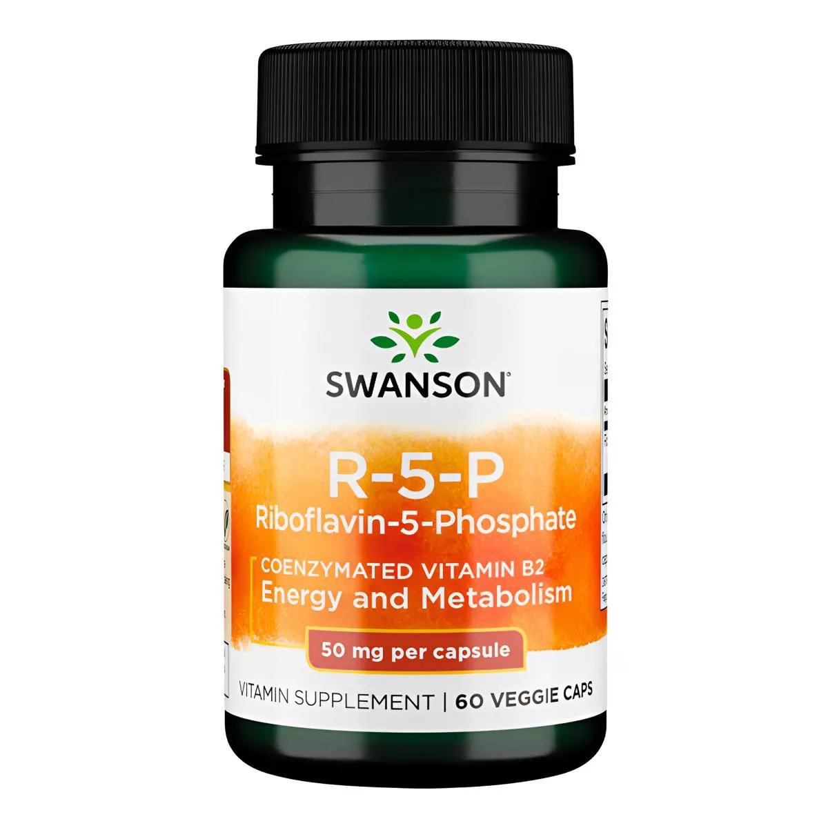 R-5-P Riboflavina-5Fosfato 50mg Swanson 60Caps Importado