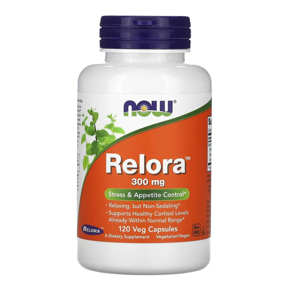 Relora Extracto 300mg Now Foods 120 Veg Cápsulas Importado