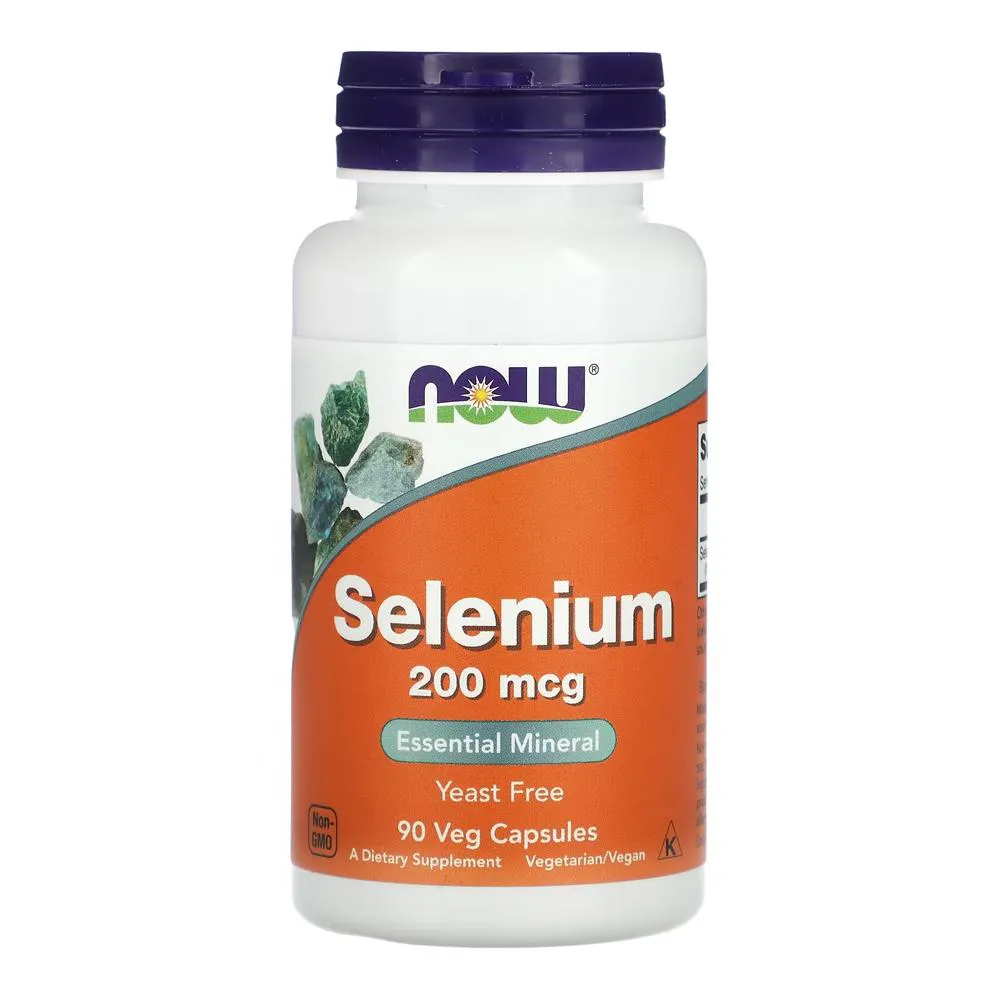 Selênio 200mg Now Foods Selenium 90 Veg Cáps Importado