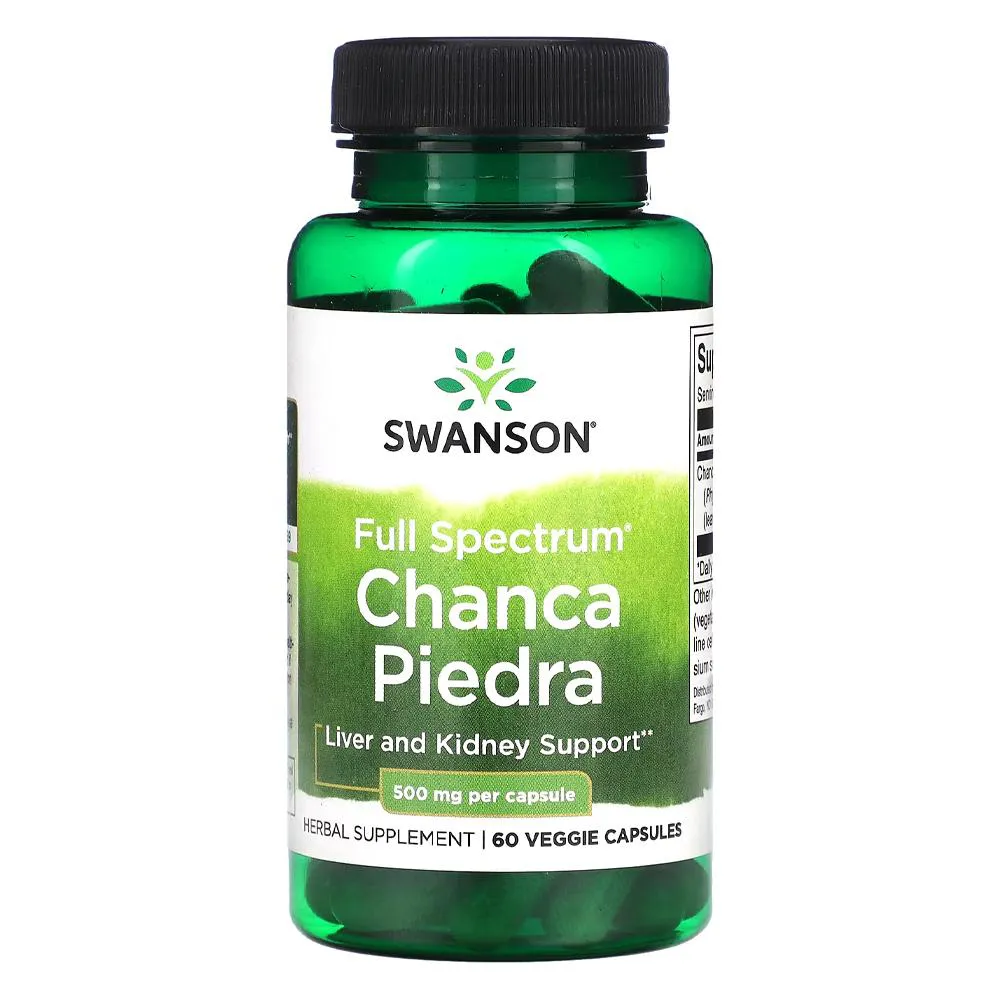 Chanca Piedra 500mg Swanson 60 Cápsulas Importado