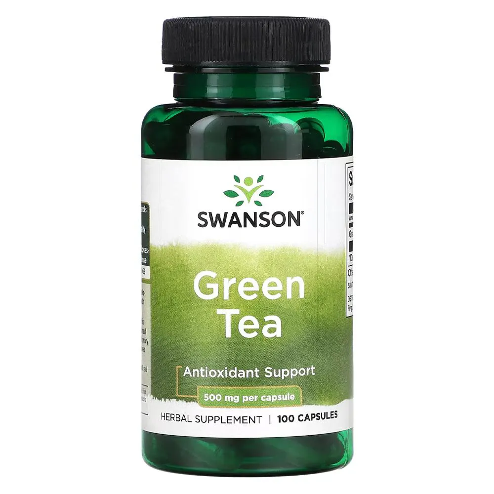 Chá Verde 500mg Swanson 100 Cápsulas Importado