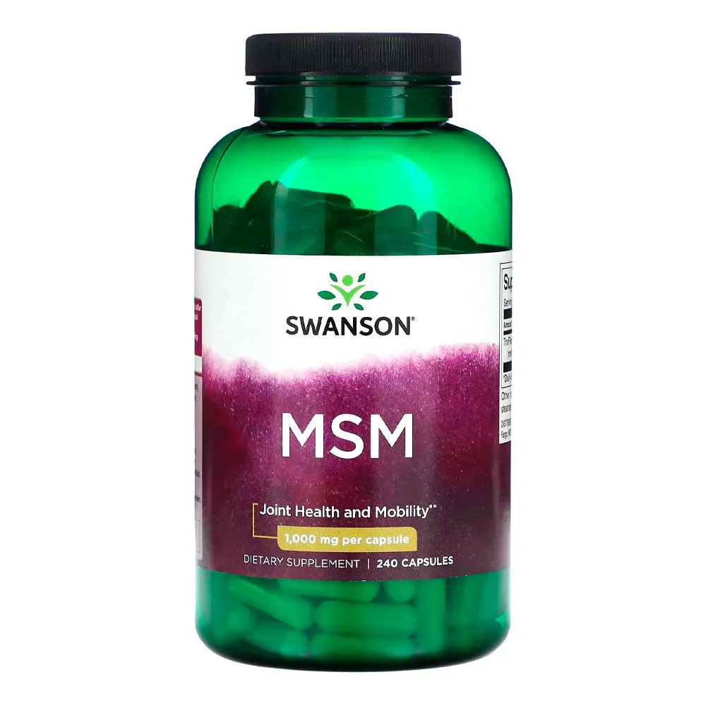 Msm metilsulfonilmetano 1000mg Swanson 240Caps Importado