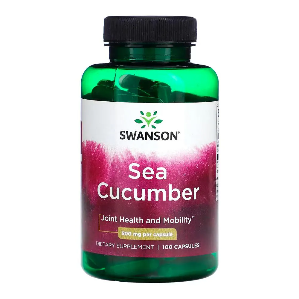 Pepino do Mar 500mg Swanson 100 Cápsulas Importado