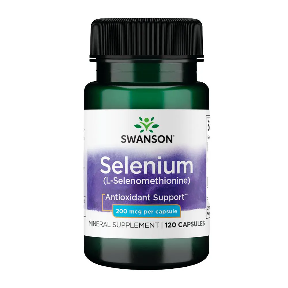 Selênio L-selenometionina 200mcg Swanson 120 Caps Importado