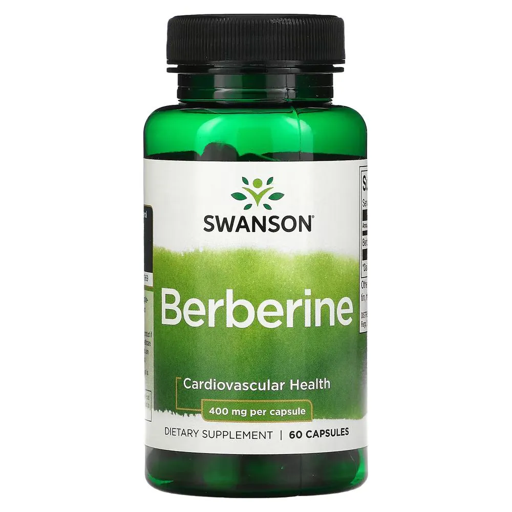 Berberina 400mg Swanson 60 Cápsulas Importado