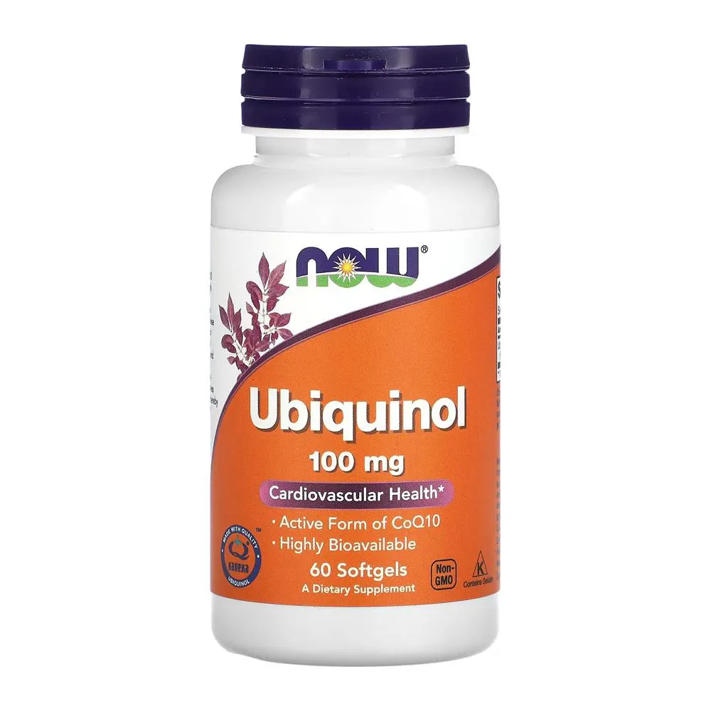 Ubiquinol 100 mg Now Foods 60 Softgels Importado