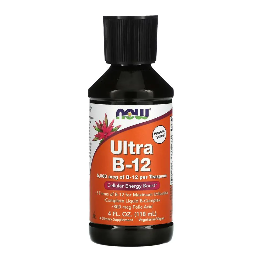 Ultra B-12 Vitamina Complexo B Now Foods 118ml Importado