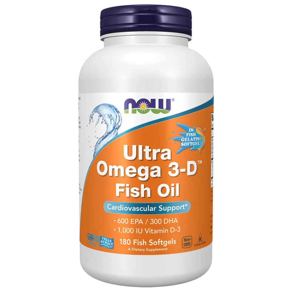 Ultra Omega 3D Now Foods 600Epa/300Dha 180Soft Importado