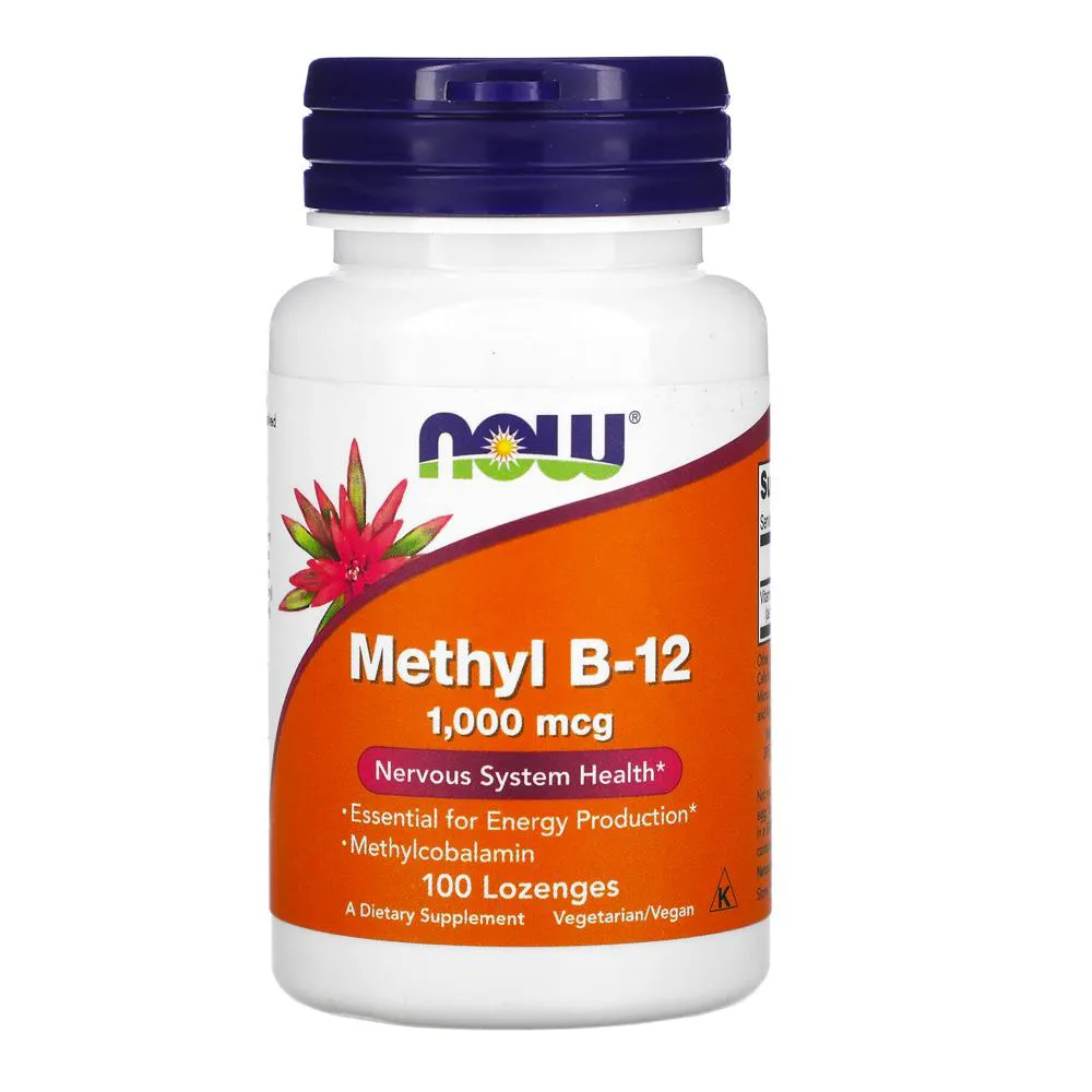 Vitamina B-12 1mg com Metilcobalamina Now 100 Past Importado