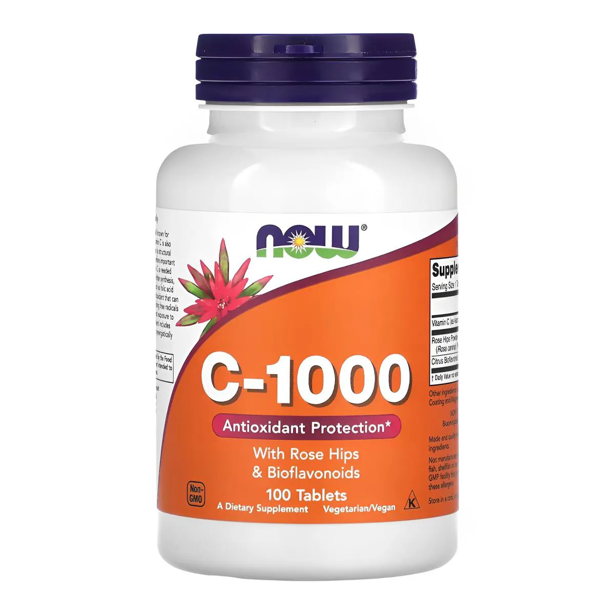 Vitamina C 1000mg Now Foods 100Tab Importado
