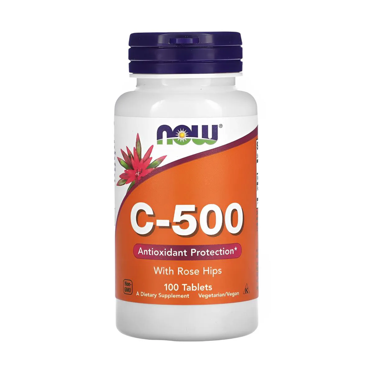 Vitamina C e Rosa Mosqueta Now Foods 100tabs Importado