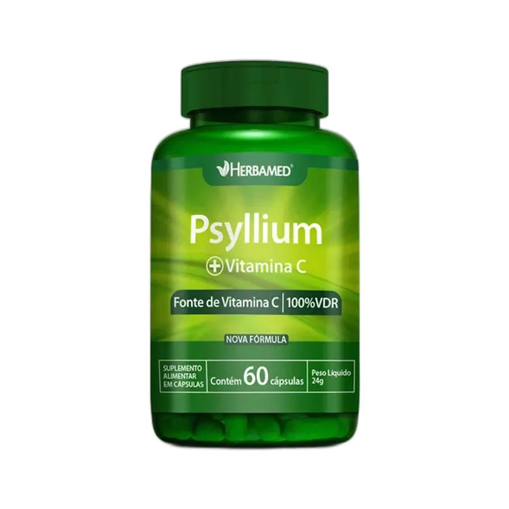 Vitamina C Psyllium 60 Cps - Herbamed