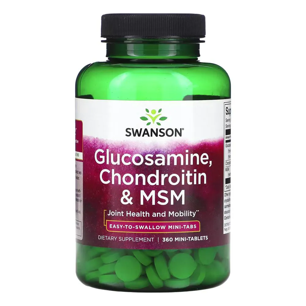 Glucosamina Condroitina e Msm Swanson 360Tabs Importado
