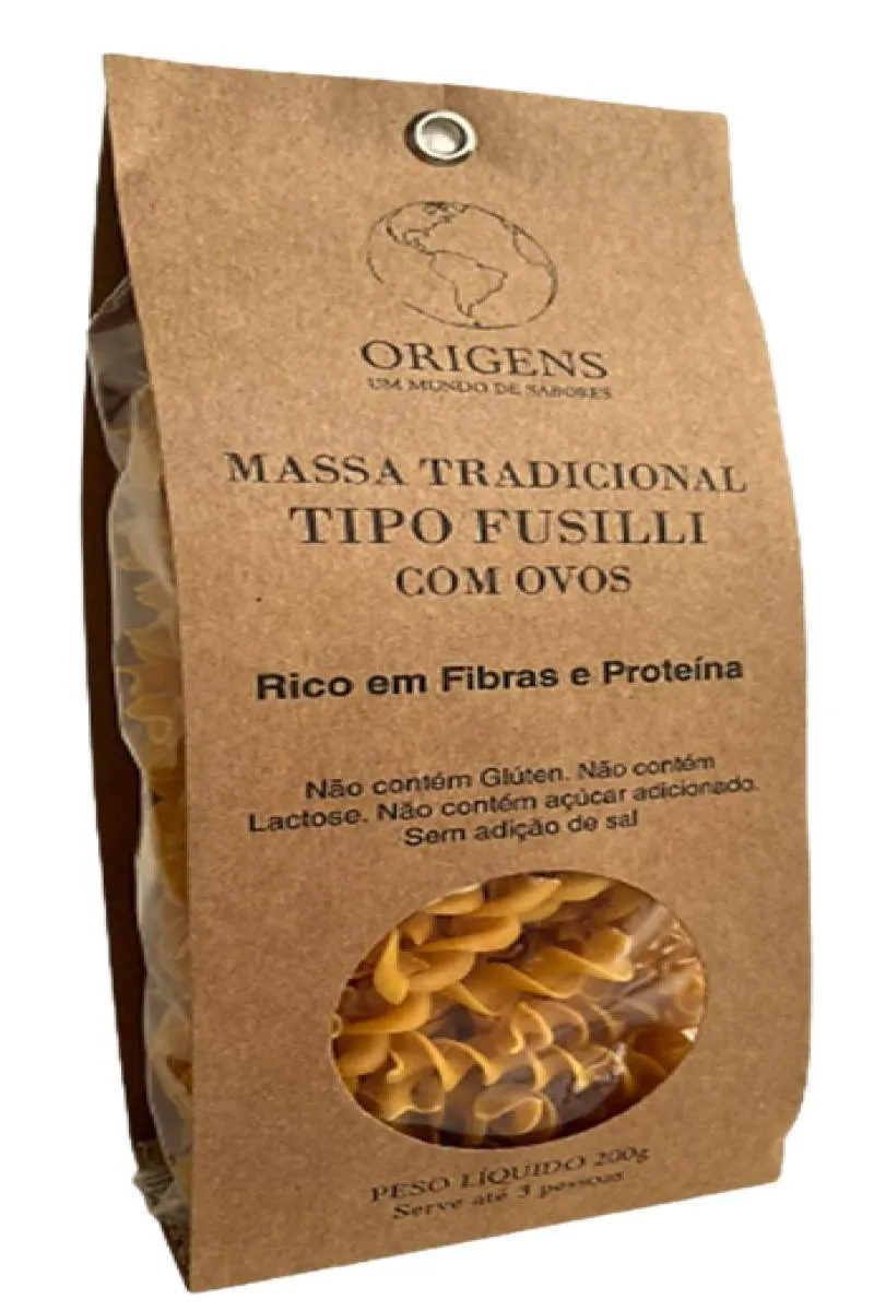 Kit 3X: Massa Parafuso Tradicional sem Glúten Origens 200G