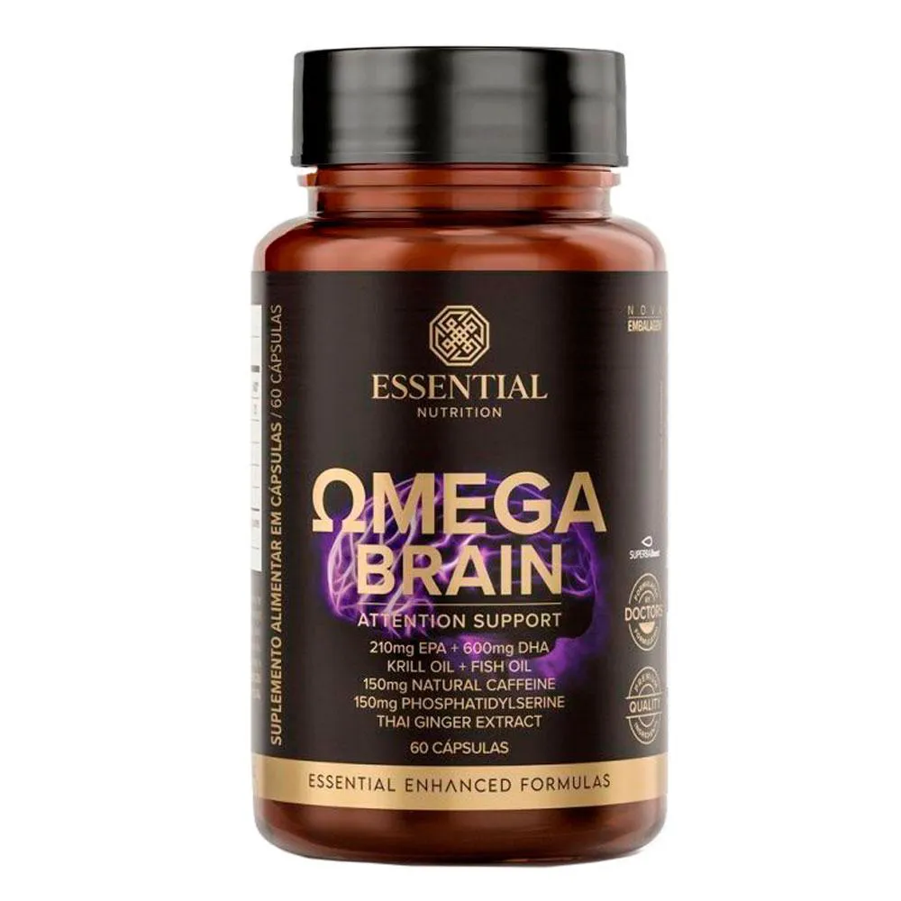 Omega Brain Essential Nutrition 60 cápsulas U Unica