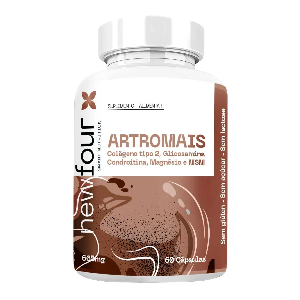 Artromais - Colágeno Tipo 2 , Glicosamina , Condroitina , Magnésio e Msm 60 cápsulas