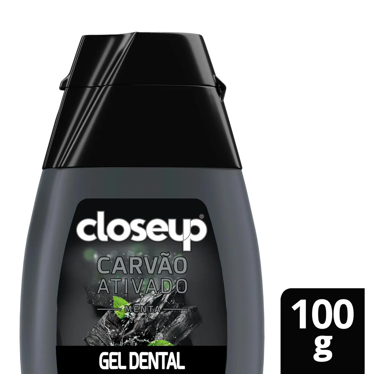 Gel Dental Closeup Branco Radiante Carvão Ativado e Menta 100g