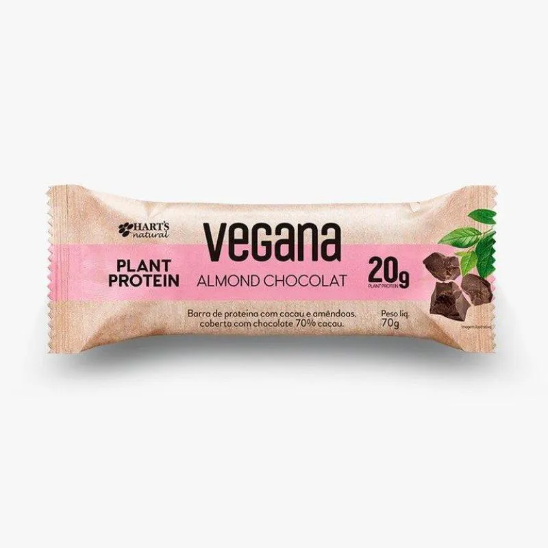 Barra de Proteína Vegana Almond Chocolate 70g