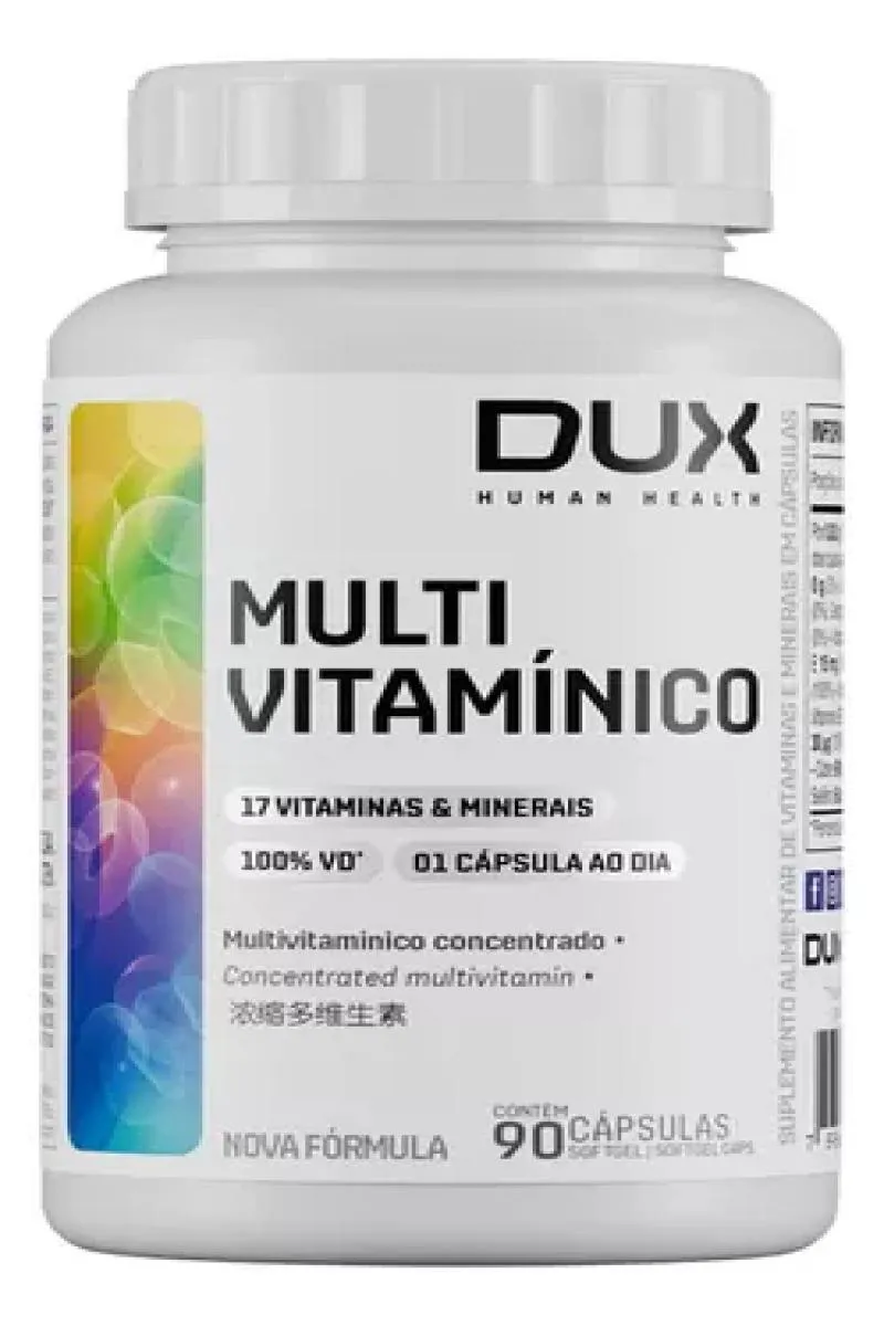 Multivitamínico Dux Human Health 90 Cápsulas