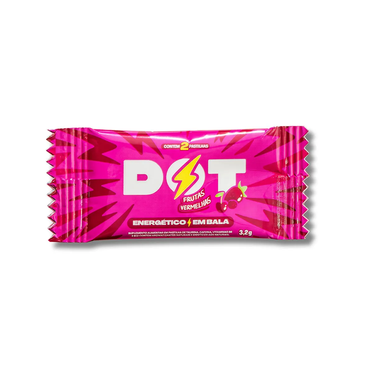 Energético em Bala Dot Frutas Vermelhas 3,2g