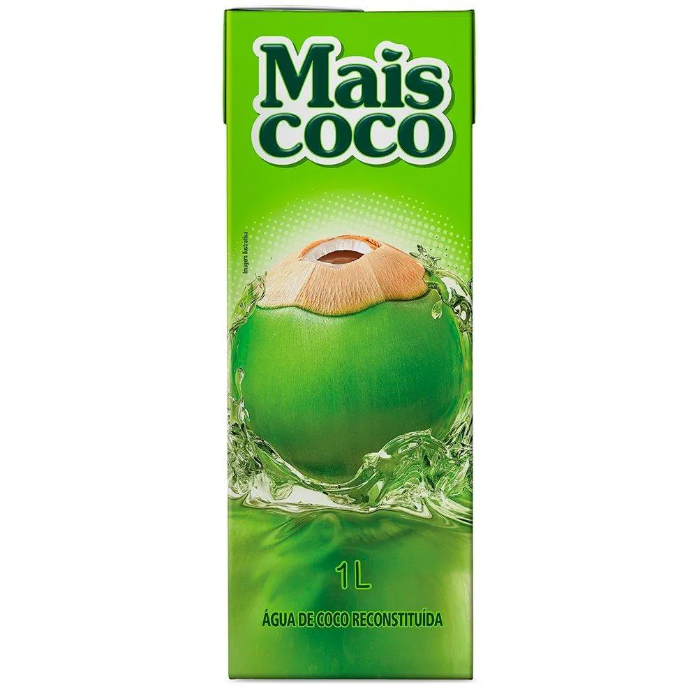 Água de Coco Mais Coco 1l - Embalagem com 12 unidades